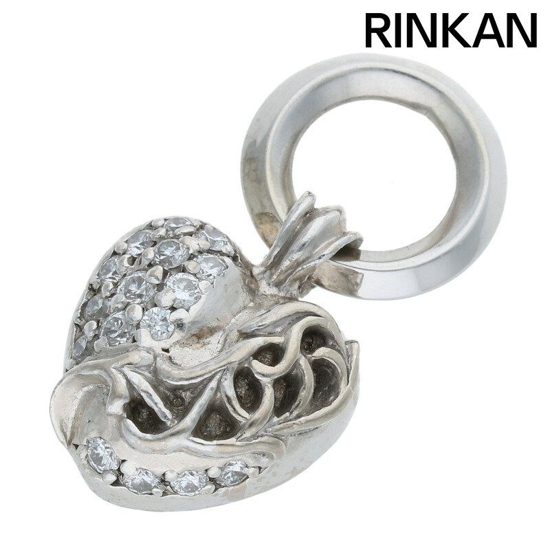 クロムハーツ 18K HEART PENDANT/ハートペンダント PAVEダイヤ