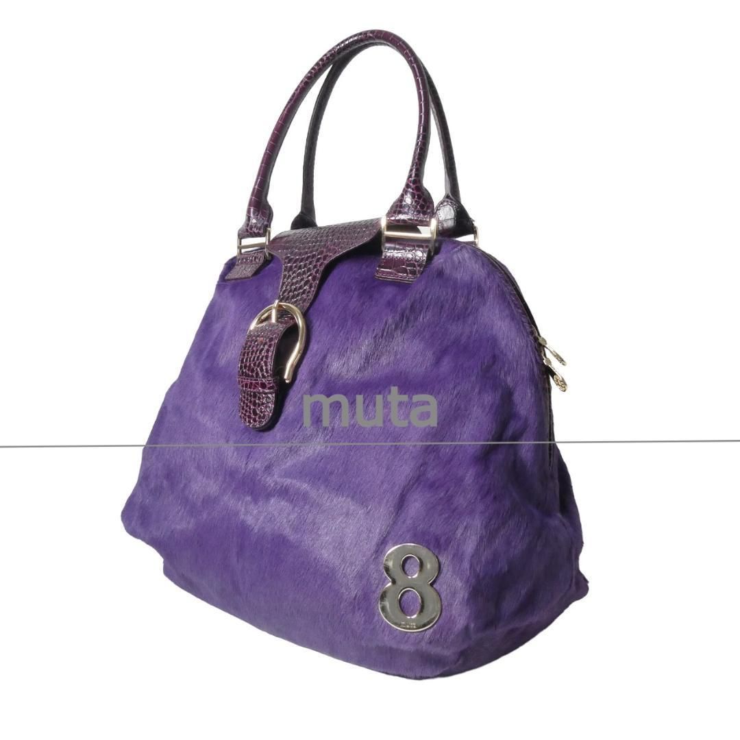 ✨️良品✨️muta ムータ 8バッグ ハラコ レザー ボストンバッグ ✨️良品✨️muta ムータ 8バッグ ハラコ レザー ボストンバッグ