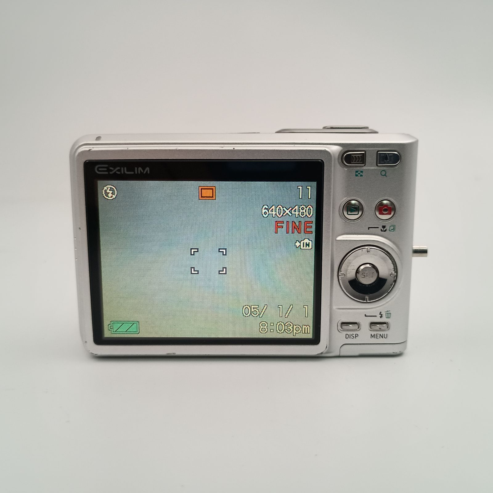 CASIO EXILIM EX-Z57 Compact DIGITAL Camera SILVER シルバー