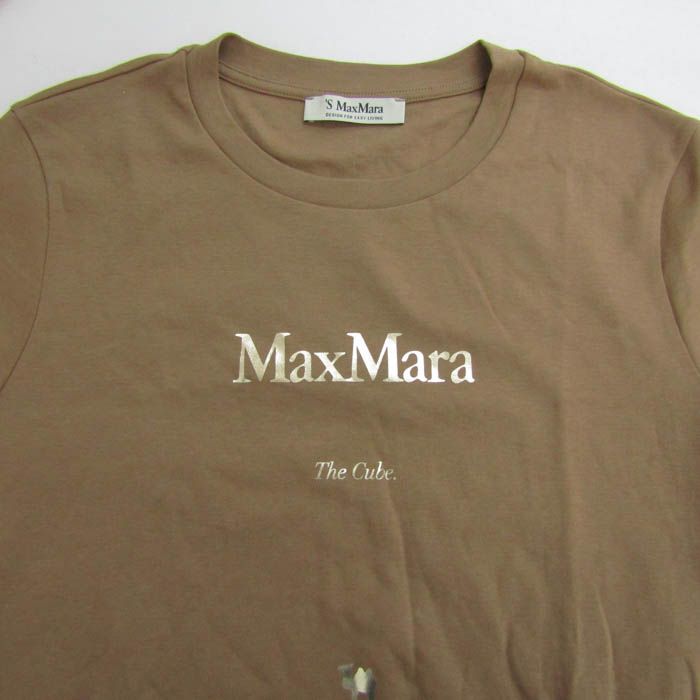 Max Mara マックスマーラ 胸ロゴTシャツ MAX MARA 胸ポケットロゴ T