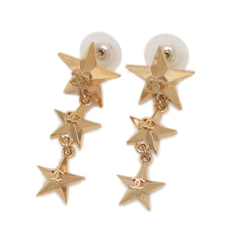 CHANEL/シャネル ココマーク スターピアス A17C ゴールド CHANEL/シャネル ココマーク スターピアス A17C ゴールド