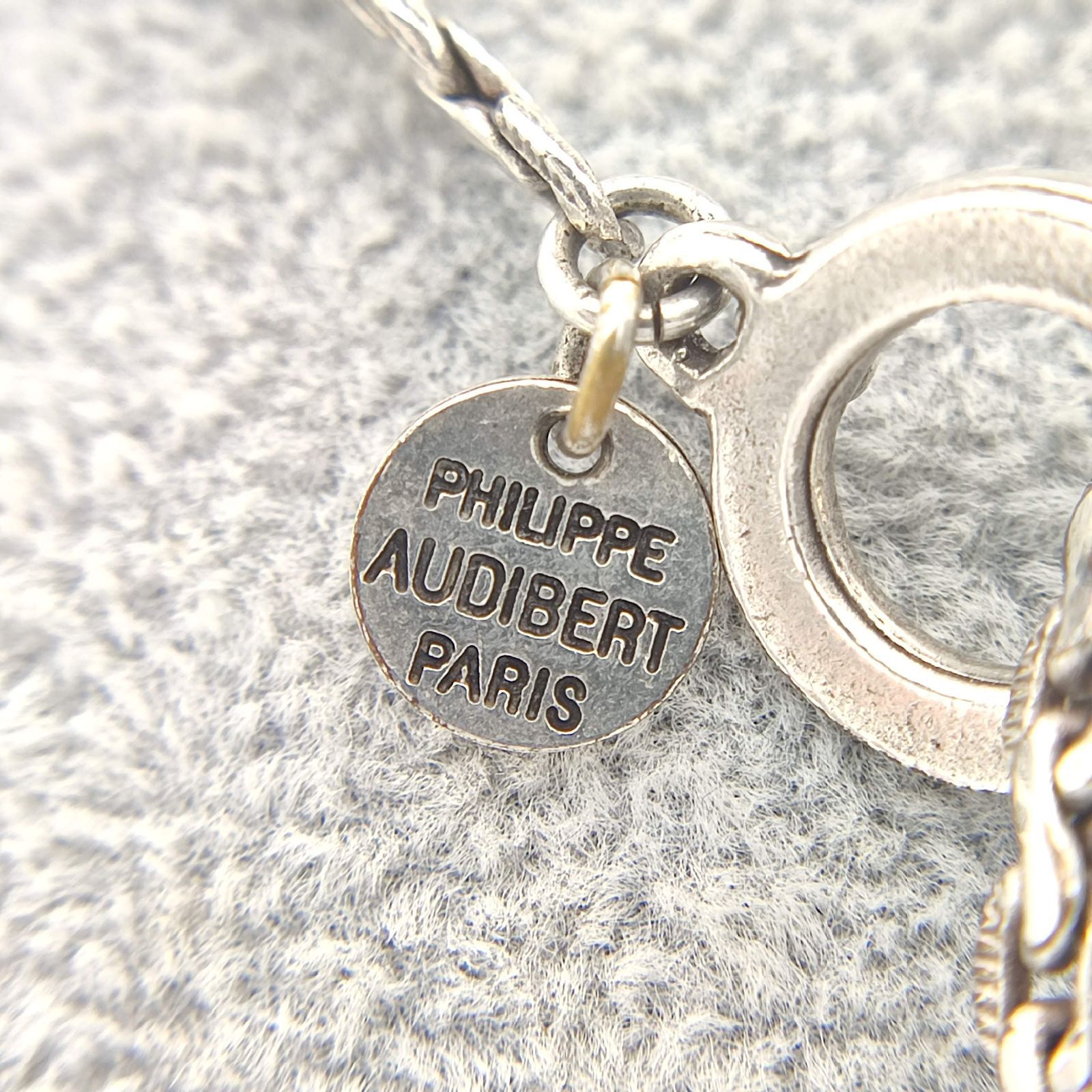 美品】PHILIPPE AUDIBERT フィリップオーディベール シルバーチェーン 