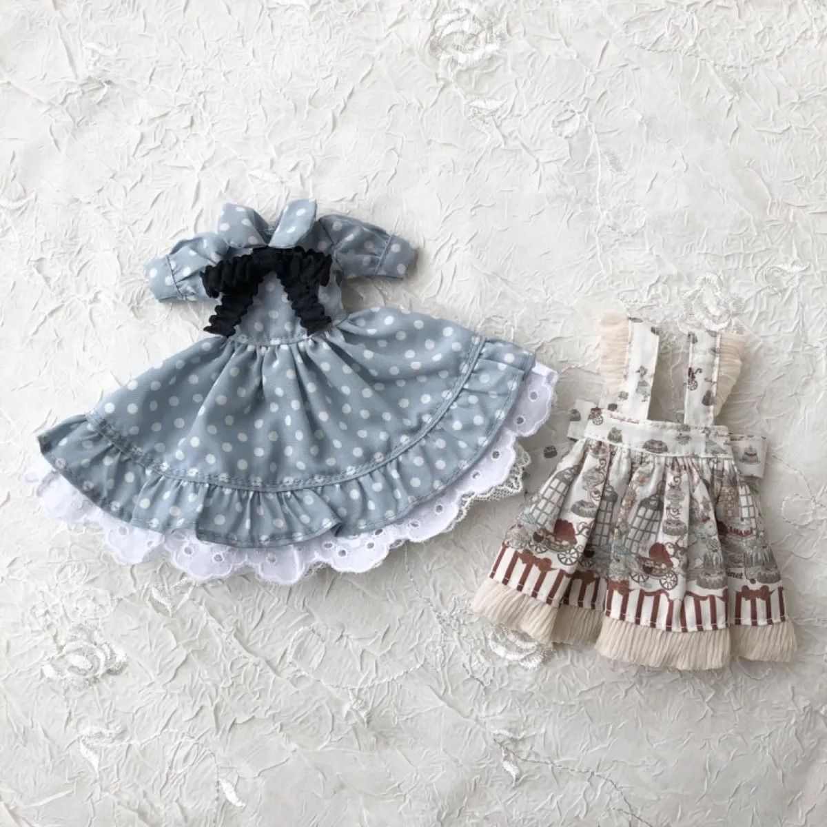 ドールアウトフィット アイシー♡ブライス ハンドメイド 水色ドット