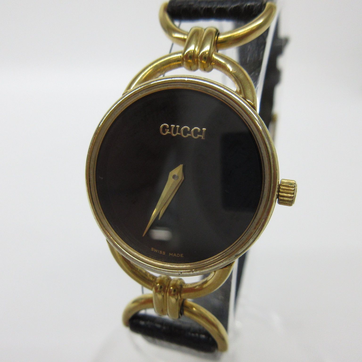 GUCCI グッチ 腕時計 稼働品 6000.2L ブラック系 レディース クォーツ 