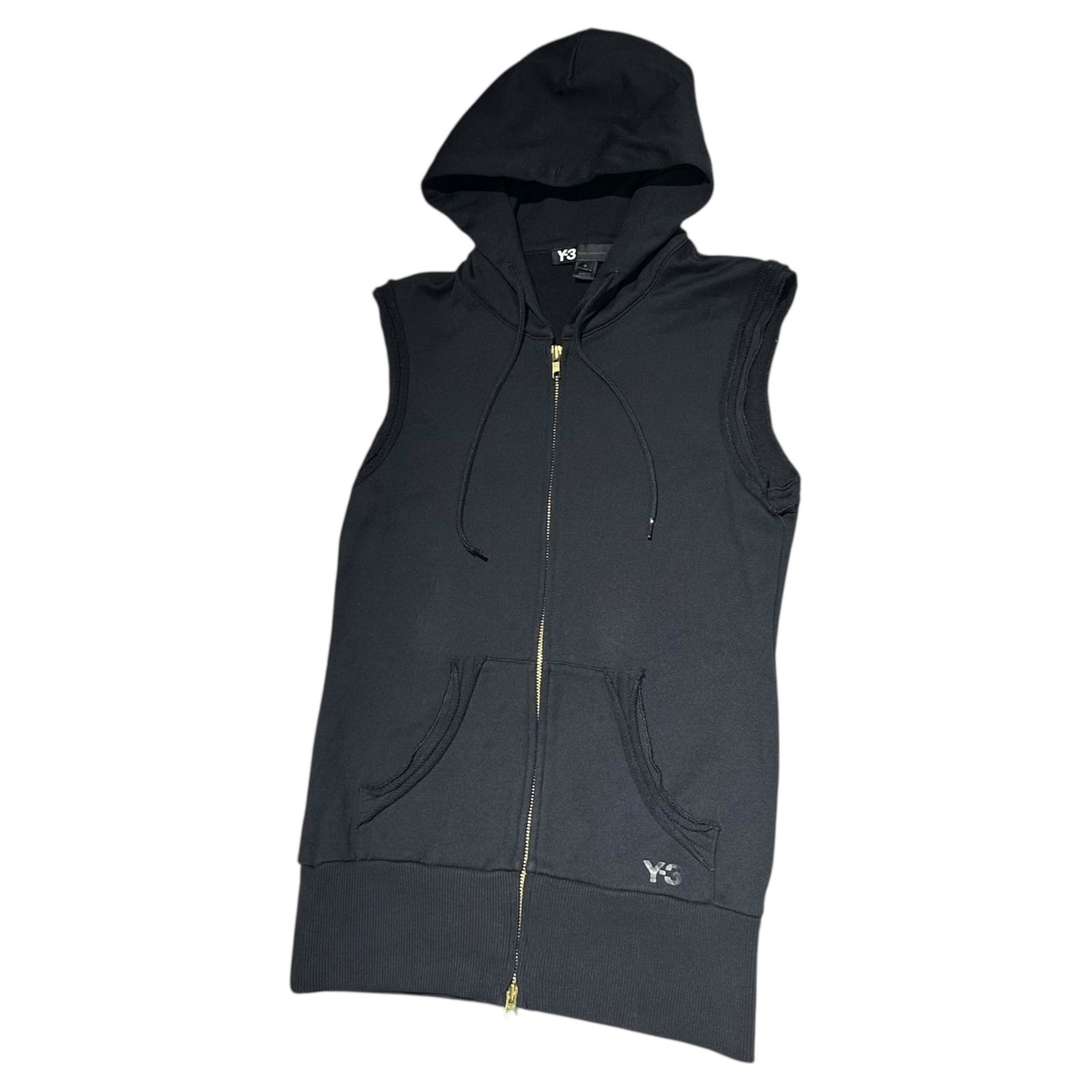THTHT Y-3 ワイスリー ノースリーブ フード ジップベスト Y-3(ワイスリー) Zip-up sleeveless hoodie ジップアップ