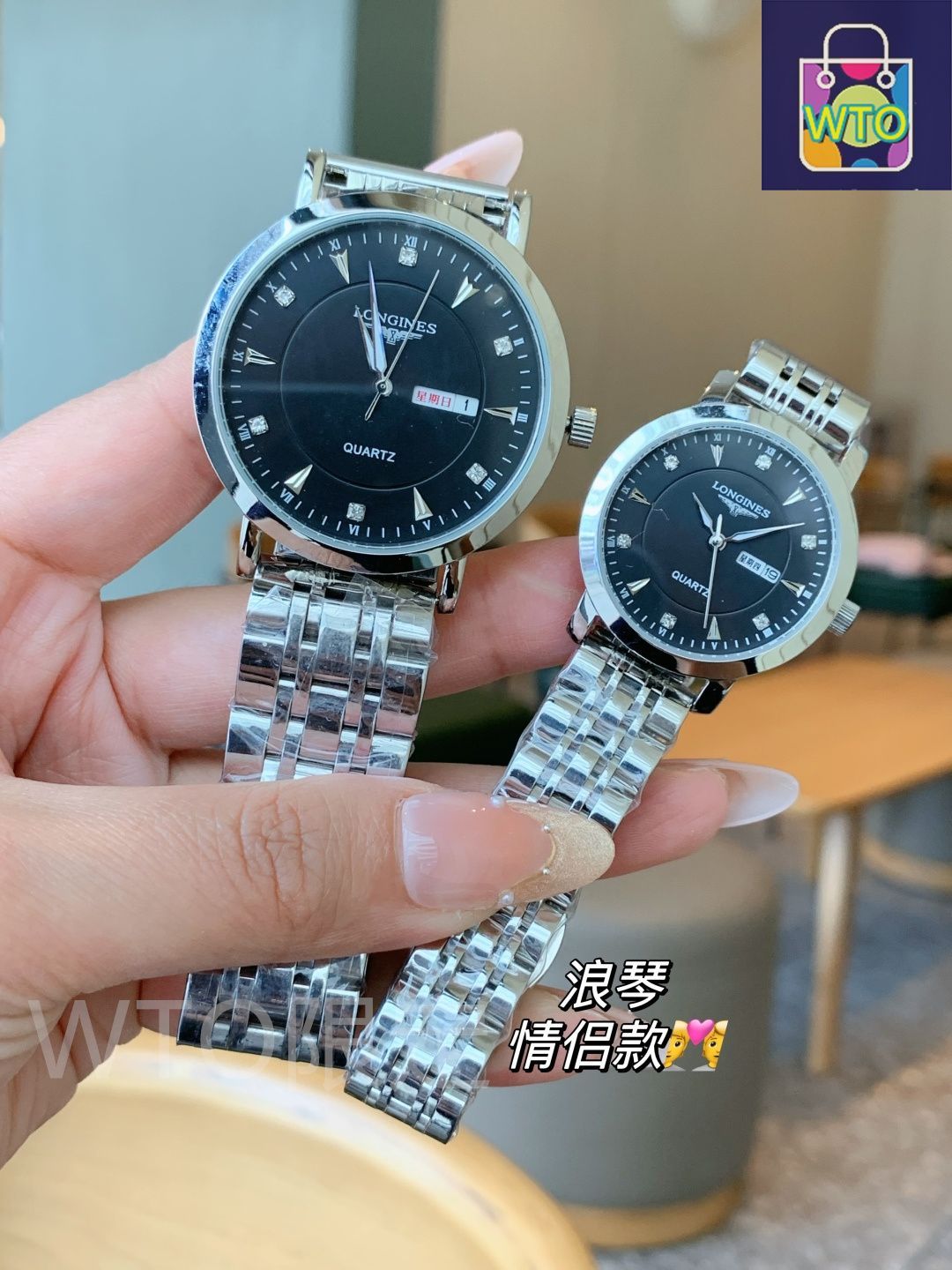 ロンジンLONGINES クオーツメンズ腕時計ケース付き 【送料無料】