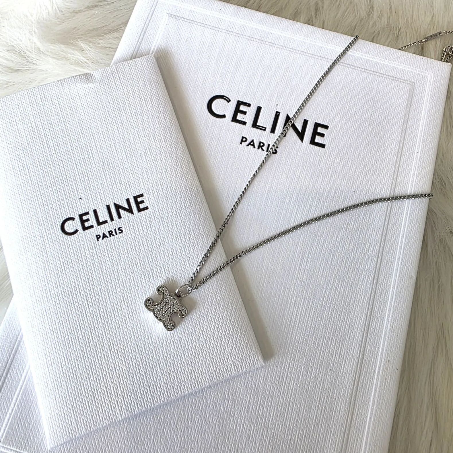 CELINE(セリーヌ) CELINE セリーヌ トリオンフ シルバー ネックレス