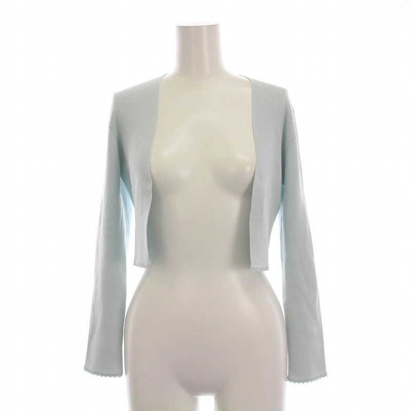 トッカ TOCCA カーディガン ニット ボレロ 長袖 XS 水色 KR.TO