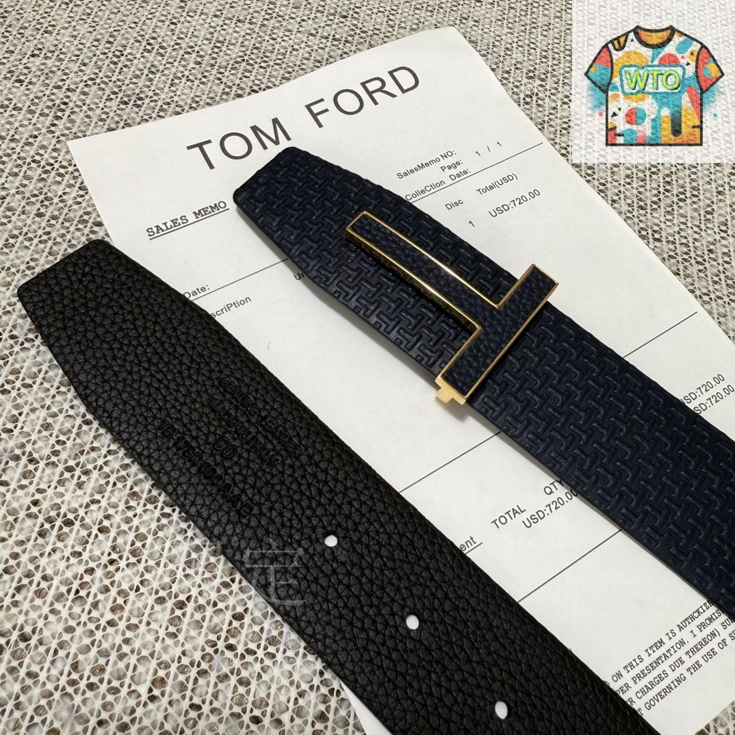 TOM FORD レザーベルト SMOOTH LEATHER DOUBLE T BELT | TOM FORD Fashion