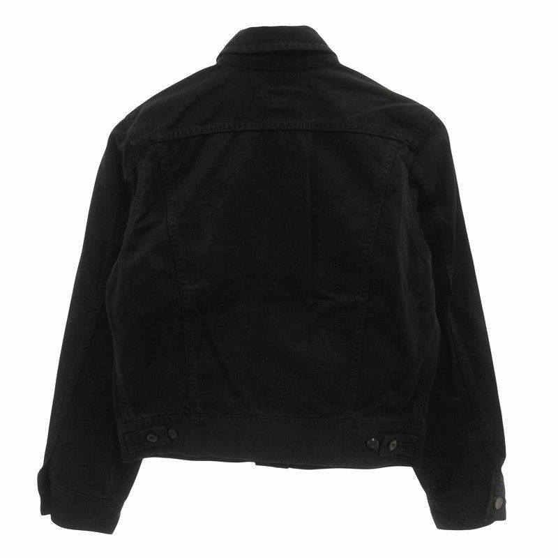 リー LEE デニムジャケット Gジャン ブルゾン ロゴボタン S 黒