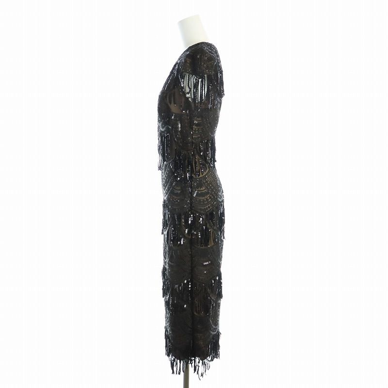 タダシショージ TADASHI SHOJI ロングワンピース ドレス スパンコール