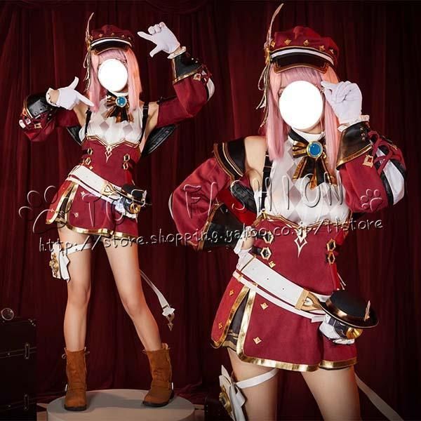 原神 げんしん genshin フォンテーヌ 風 シャルロット Charlotte コスプレ衣裝 ウィッ グ 靴 道具??