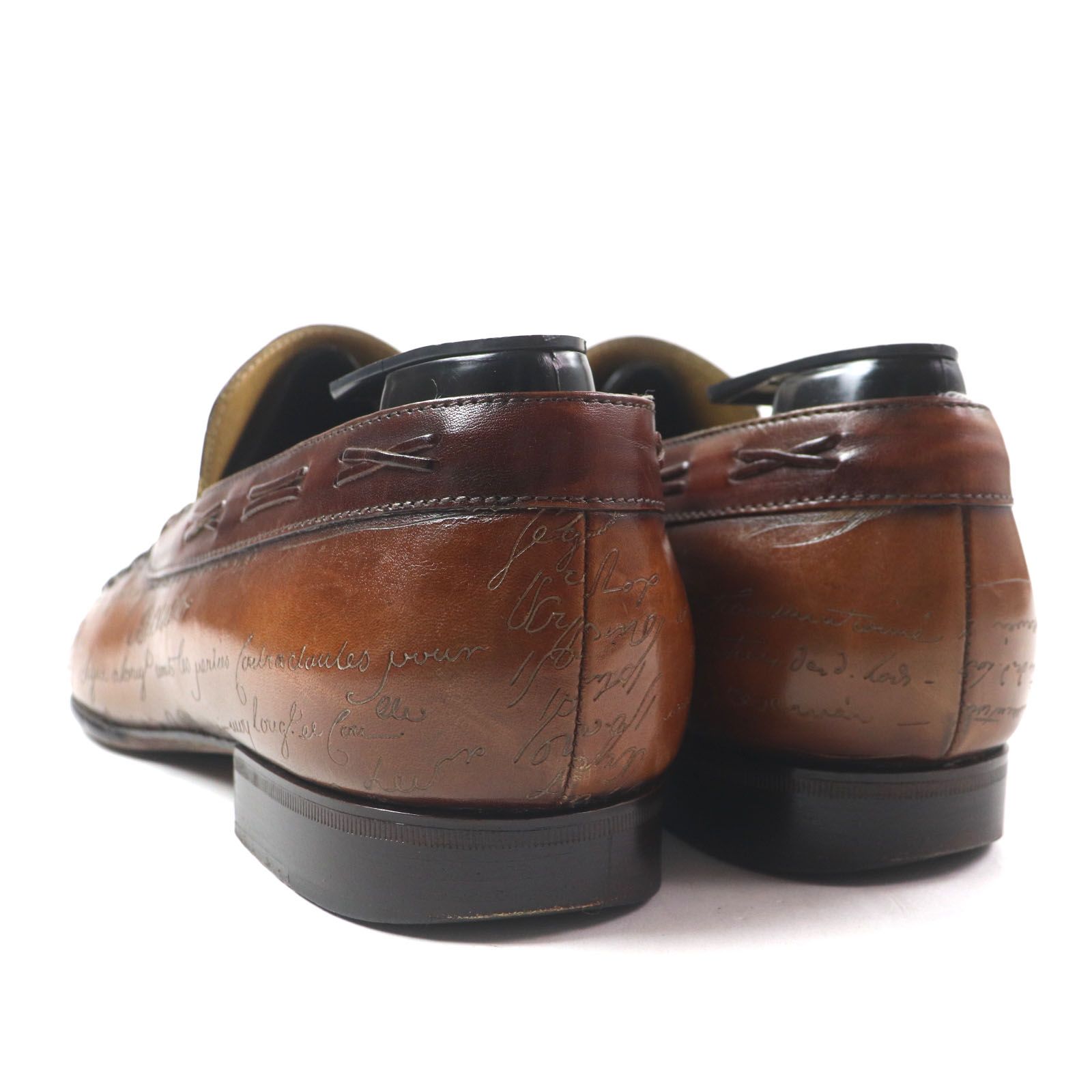 Berluti ブラウン革靴 サイズ8 保存袋付き 良品▽Berluti ベルルッティ