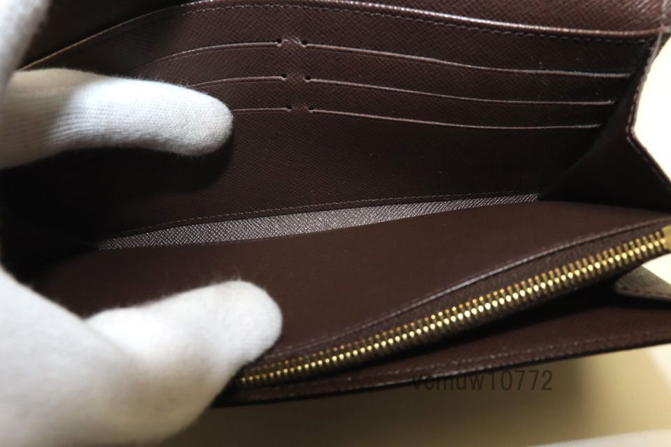 【美品】ルイヴィトン ダミエ ポルトフォイユサラ 長財布カード入れ10枚 ✨極美品✨ ルイヴィトン ダミエ ポルトフォイユ・サラ 長財布