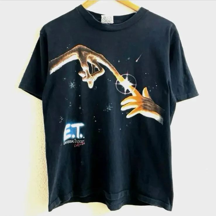 90s ヴィンテージ E.T. UNIVERSAL STUDIO 映画 ムービー Tシャツ L 