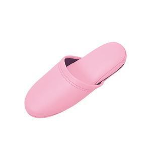 まとめ 抗菌ビニールレザー調スリッパ ピンク 10足