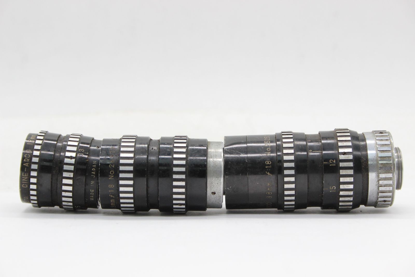 【訳あり品】 【レンズ3点まとめ】Cine-Arco 38mm F1.8 6.5mm F1.8 13mm F1.8 シネレンズ s6654