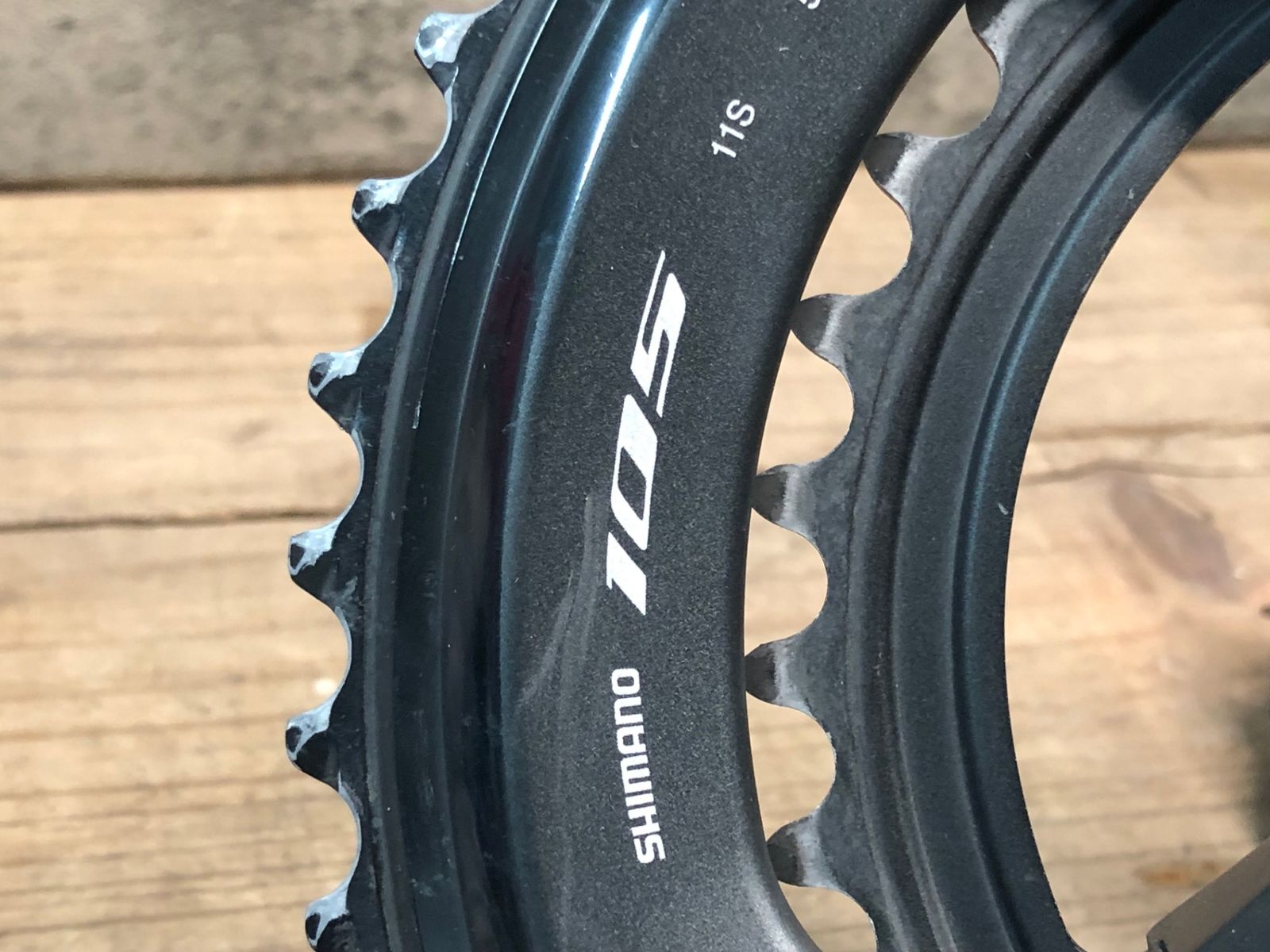 FC-R7000クランク50-34T 165mm 美品】Shimano105クランクセッ 50-34