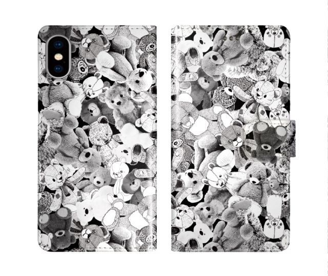 [Android One S9] スカラー AQUOS wish3 SH-53D ケース 手帳型 スマホケース アクオス SH-54D SH-53C SH-51C SH-54B SH-51B SH-51A 手帳 カバー 全機種対応 scolar 大人女子 クマ