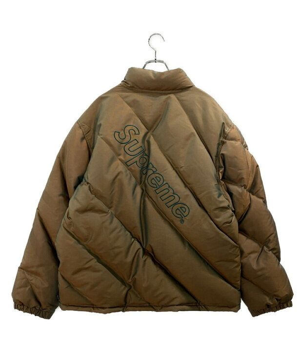 Supreme IRIDESCENT PUFFY JACKET アイリデセントパフィージャケット オレンジ グリーン サイズXL シュプリーム