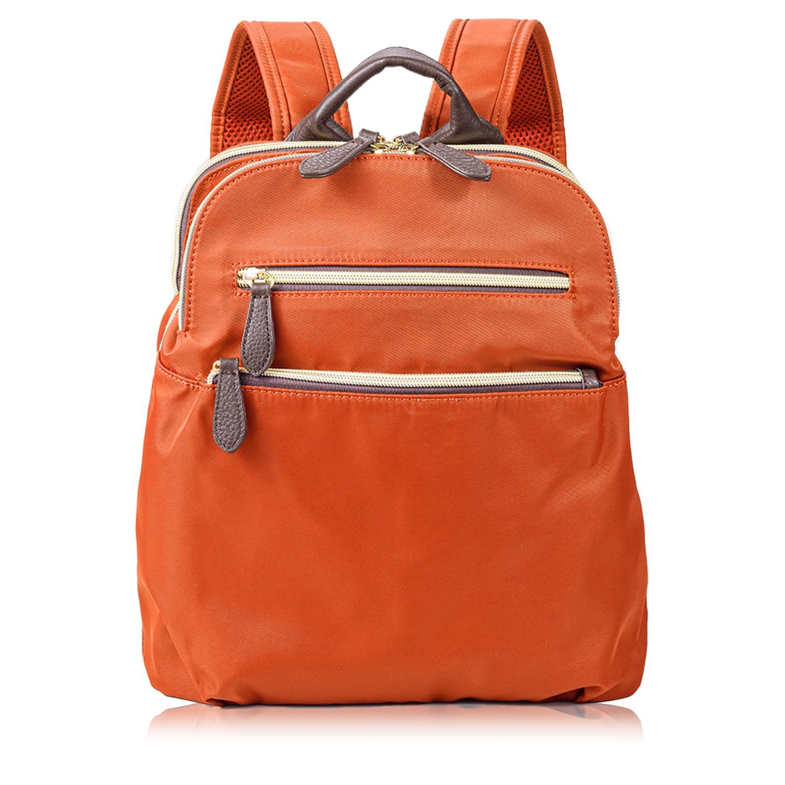 【迅速発送】IMAI BAG since 1977 イマイバッグ QUAY ナイロンリュック 本革 2way レザー リュック レディースリュック マザー 母の日 敬老の日 99373 (オレンジ)