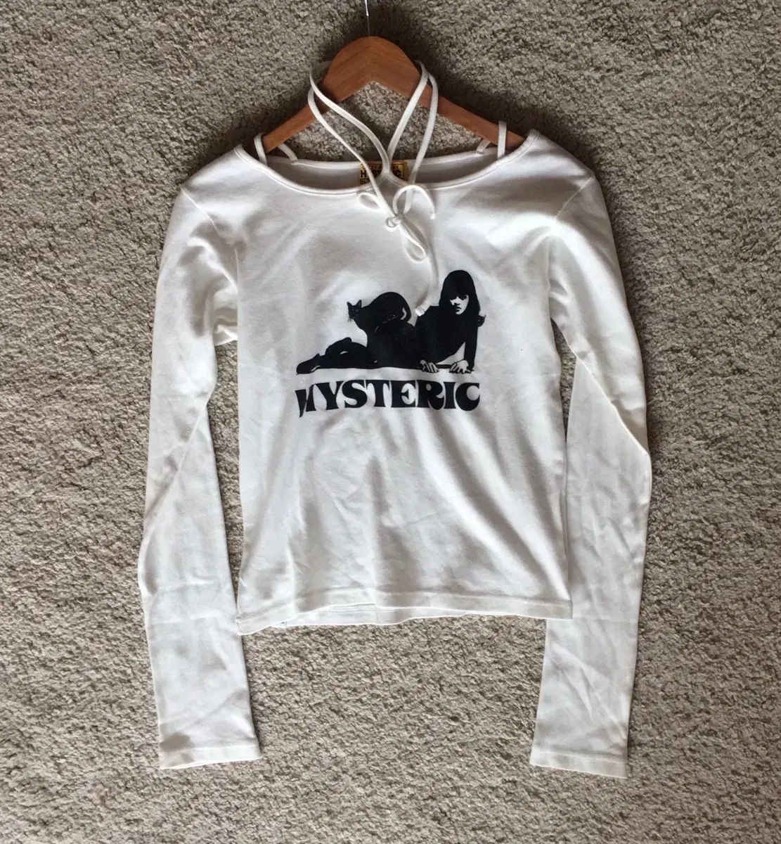 ヒステリック グラマー 紐 レイヤード ロング スリーブ 長袖 Tシャツ