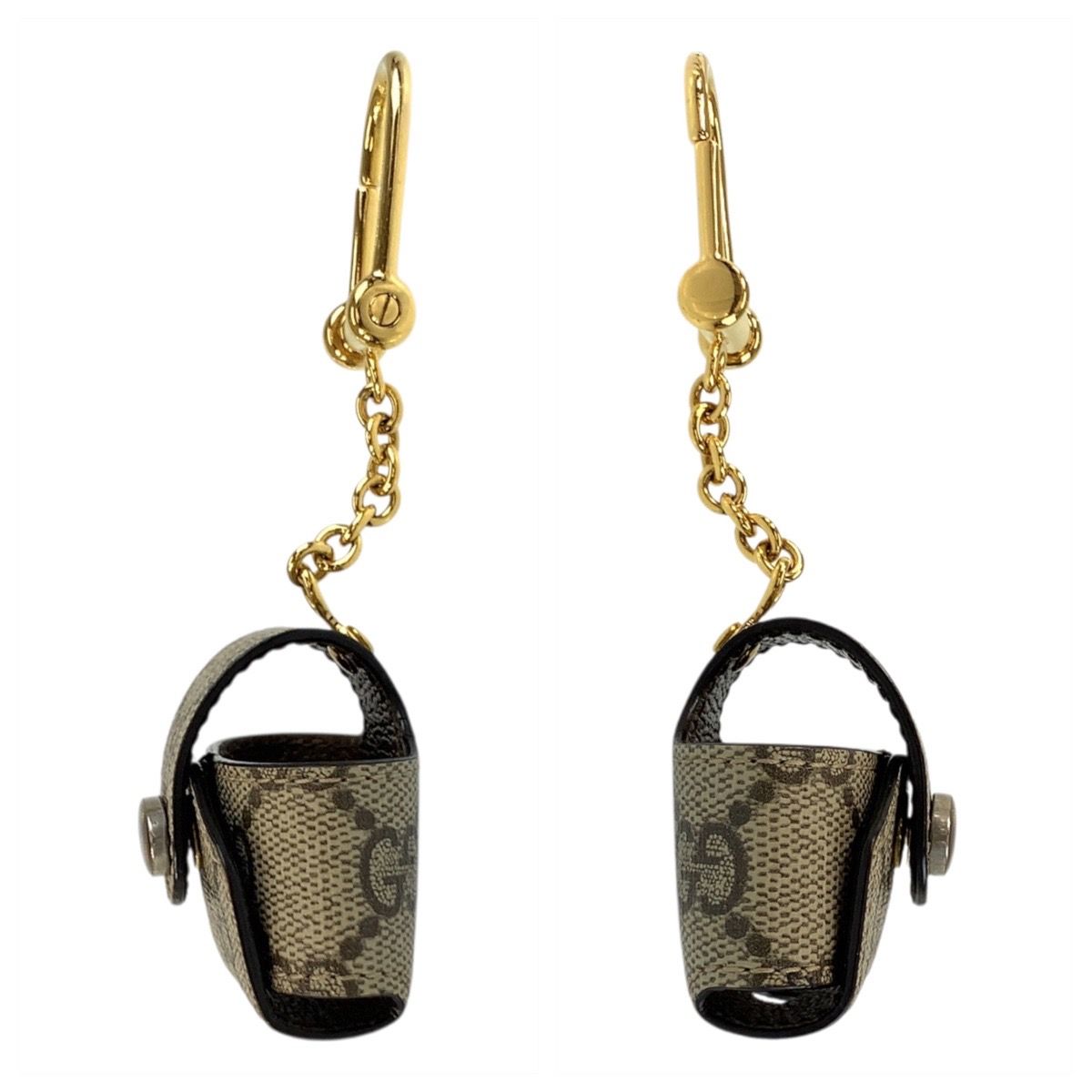 美品 GUCCI グッチ ベージュ ゴールド金具 GGスプリーム