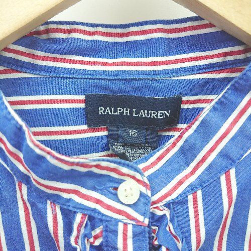 Polo Ralph Lauren ストライプ長袖ワンピース サイズ2 POLO RALPH LAUREN Polo Ralph Lauren ポロ ラルフローレン