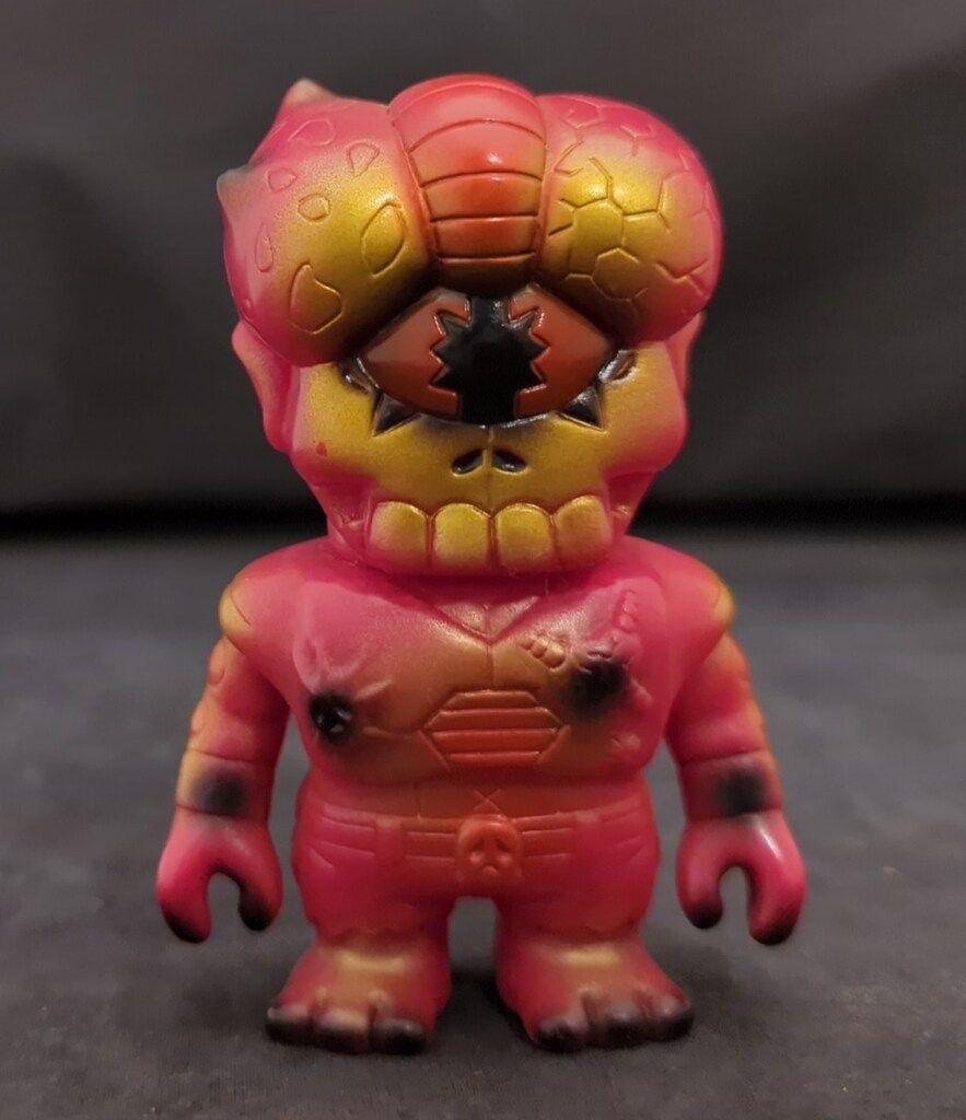 リアルヘッド　ミュータントヘッド　ミニ　ソフビ　フィギュア　ピンク リアルヘッド ミュータントヘッド ミニ ソフビ フィギュア ピンク