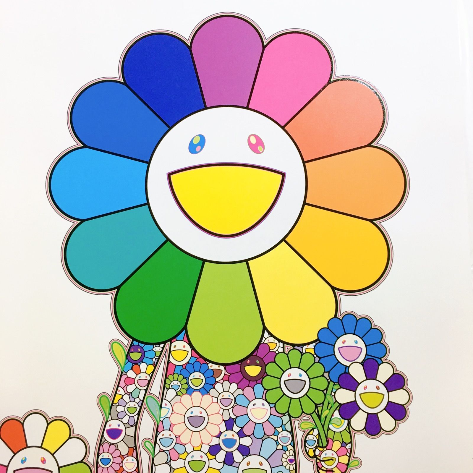 美品】村上隆☆限定100枚☆『お花の親子』☆版画☆Takashi Murakami 