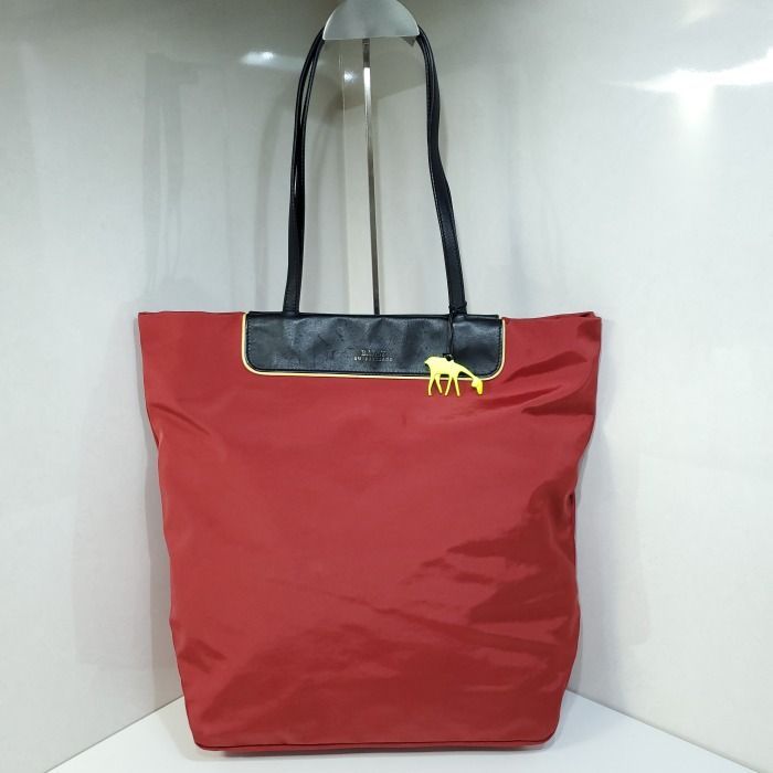 ✨極美品✨ BALLY バリー トートバッグ ヌメ革 エナメル 赤 ロゴ金 A4 Bally - バリー トートバッグ Bロゴ メンズ レザー キャンバス
