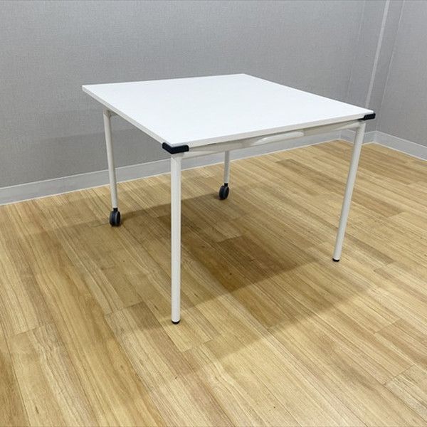 ミーティングテーブル 完成品 角テーブル イノーバ キャスター付 W900 イトーキ ホワイトW