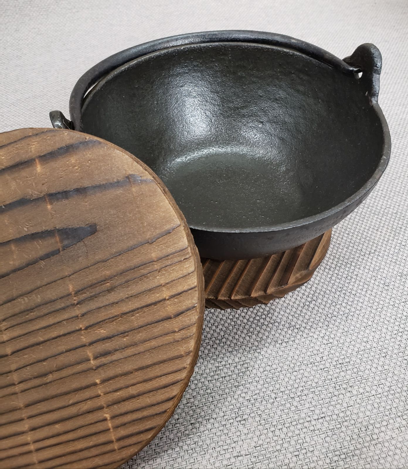 山王堂 鍋 久慈砂鉄 天麩羅鍋 山王堂 25㎝