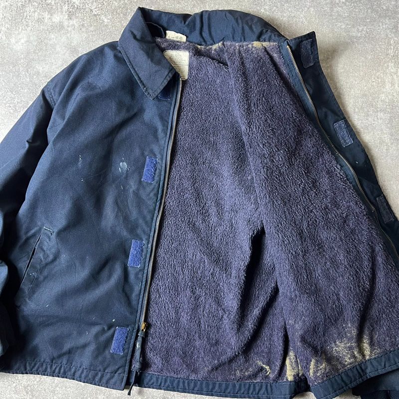 米軍実物 US NAVY アラミド デッキジャケット Large(42-44) USN 米軍実物 A-2アラミド デッキジャケット SIZE M