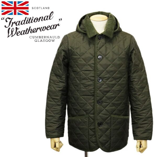 Traditional Weatherwear (トラディショナルウェザーウェア) G222APQCO0276AA WAVERLY TWW HOOD メンズキルティングフード付きジャケット 全3色 TW004 04MLTRYxMLTRY 36