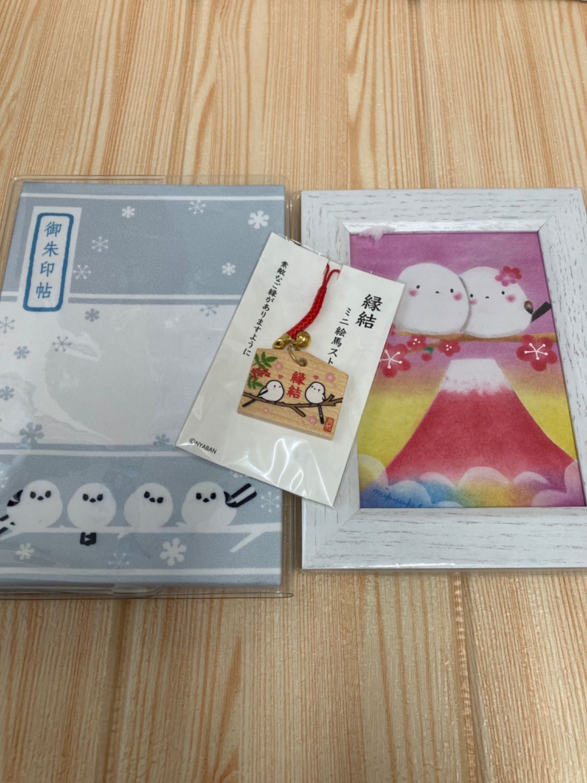新品・未使用】シマエナガ御朱印帖 帯広神社 薄暗い