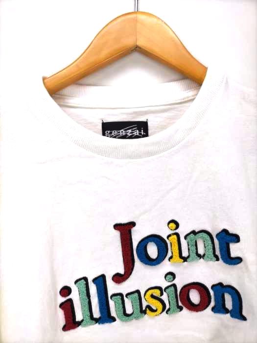 未使用 genzai Joint illusion LS Tee L 白 - www.consorziomontecucco.it