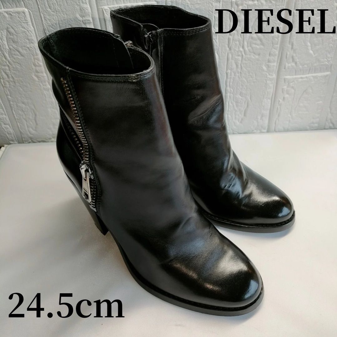 染め替え】DIESEL/ディーゼル/ブーツ/ショートブーツ/ブラック/黒色