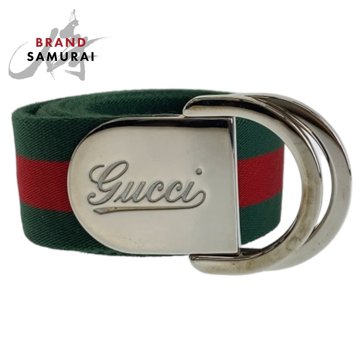 GUCCI グッチ シェリーライン 95cm/38inc グリーン レッド シルバー 
