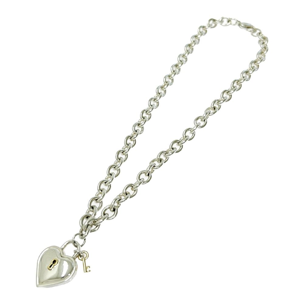 TIFFANY&CO. ティファニーハートロックキーネックレス925/750