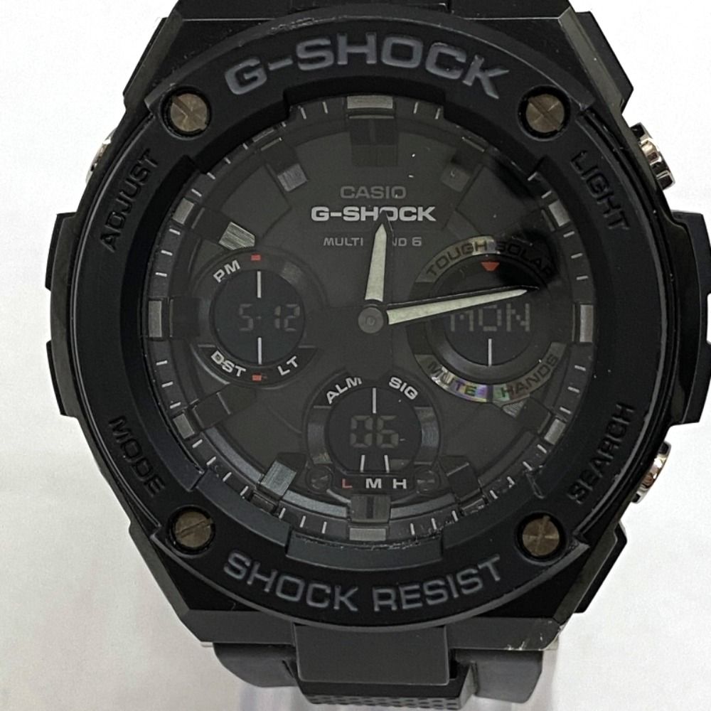 03w16196 き CASIO G-SHOCK GST-W100G-1BJF カシオ ジーショック ブラック 黒 アナデジ メンズ 腕時計
