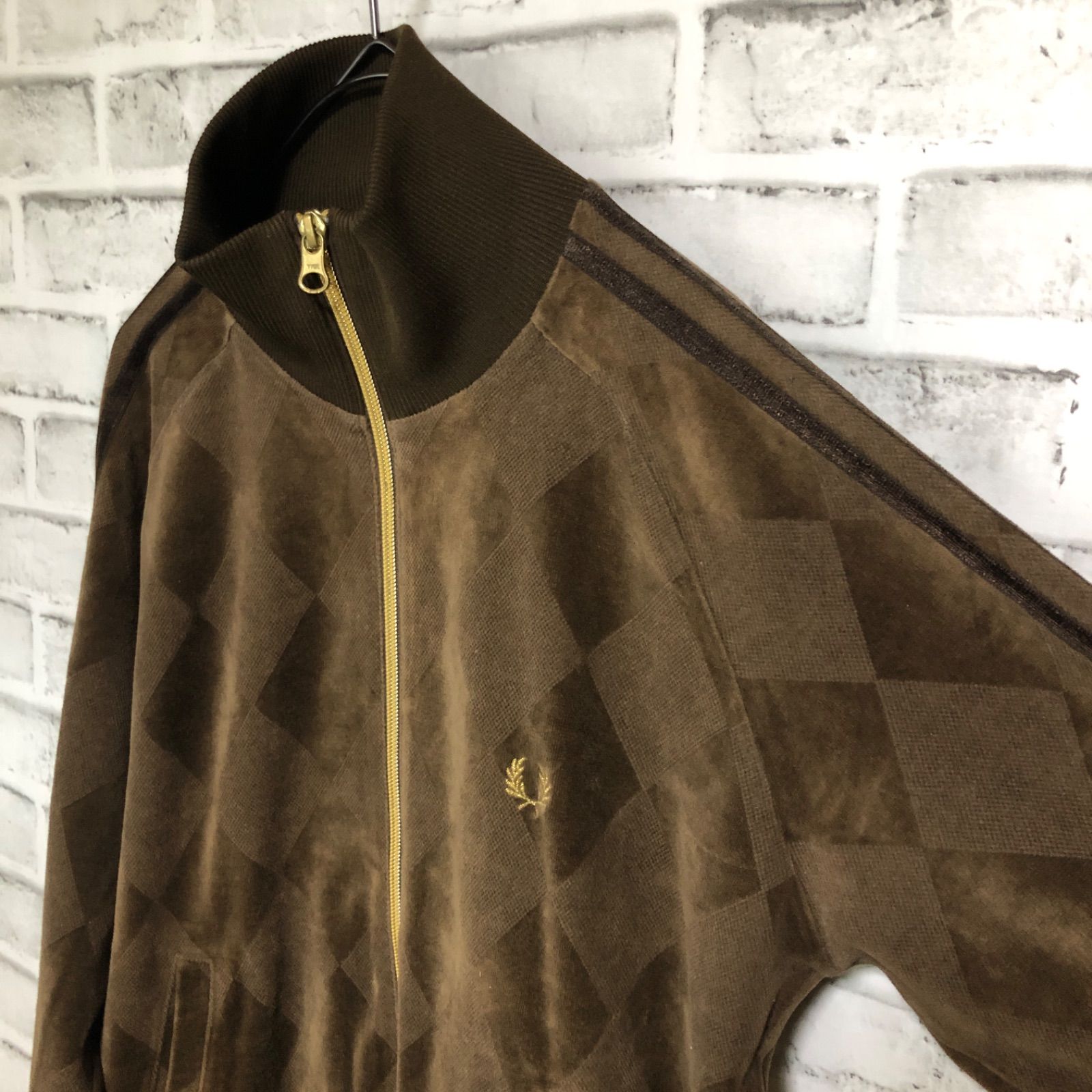 Fred Perry⭐️ブラウントラックジャケット/ジャージ 刺繍月桂樹 