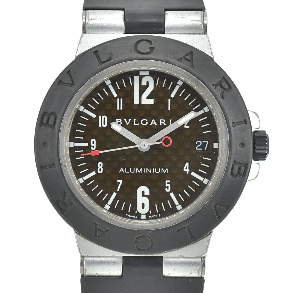 ブルガリ BVLGARI AL38TA アルミニウム アルミニウム|ラバー 自動巻き メンズ N 140770