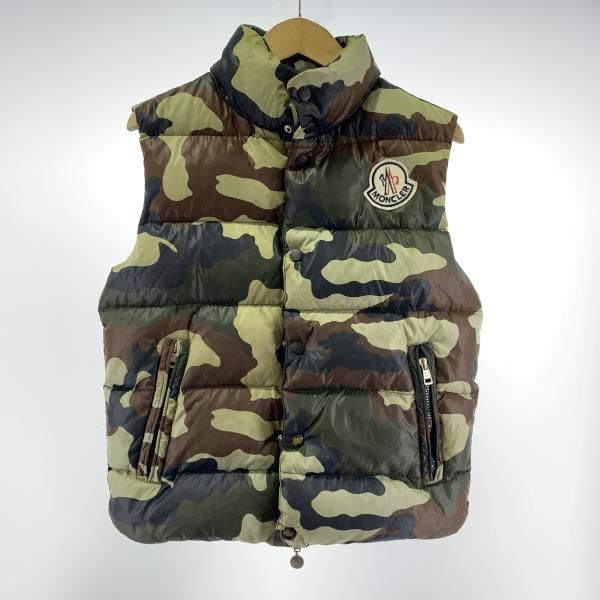 中古】MONCLER ダウンベスト 迷彩柄 サイズ0[19] - メルカリ