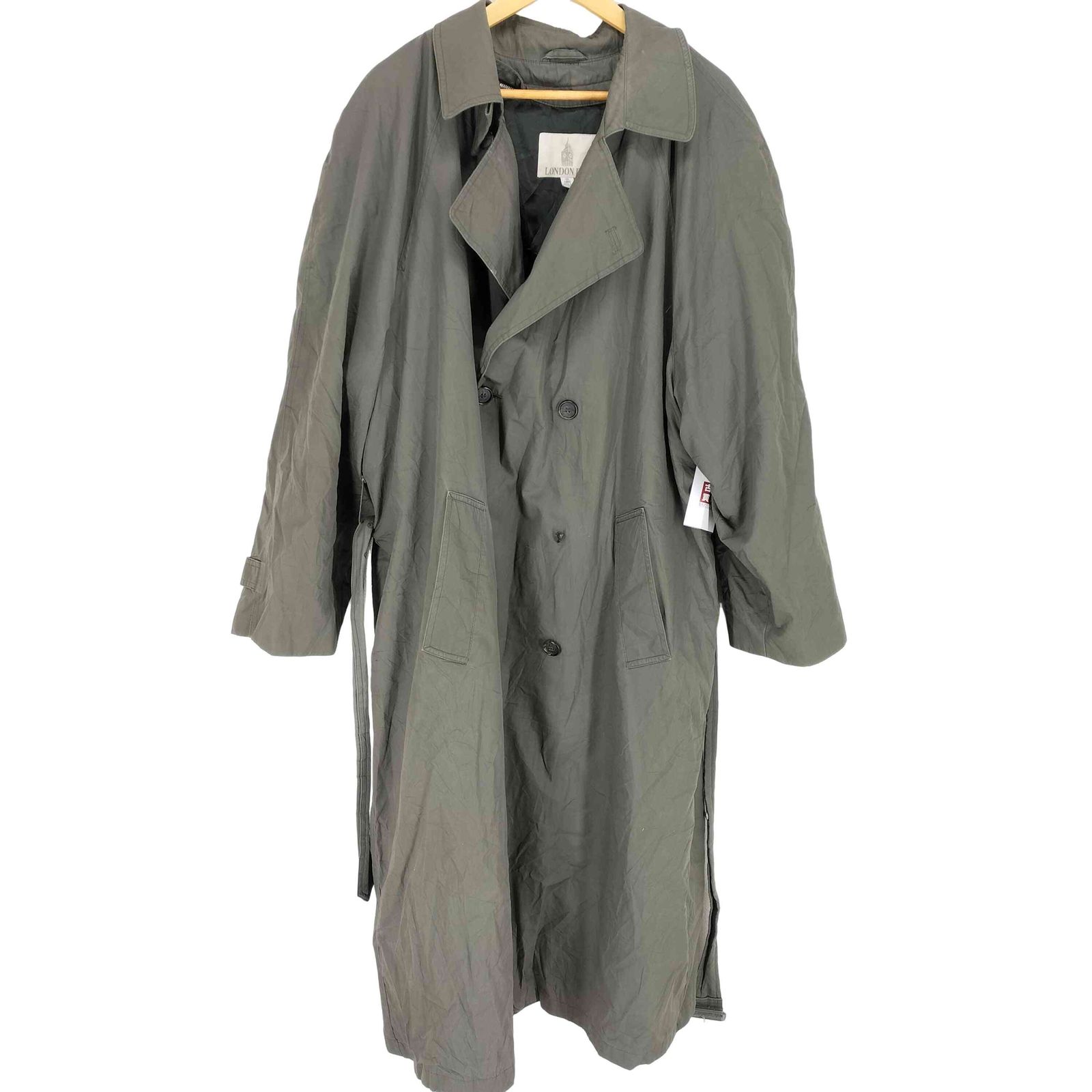 London fog トレンチコート　黒　美品　ライナー付き　ロンドンフォグ 80s LONDON FOG ロンドンフォグ usa製 トレンチコート 古着 used