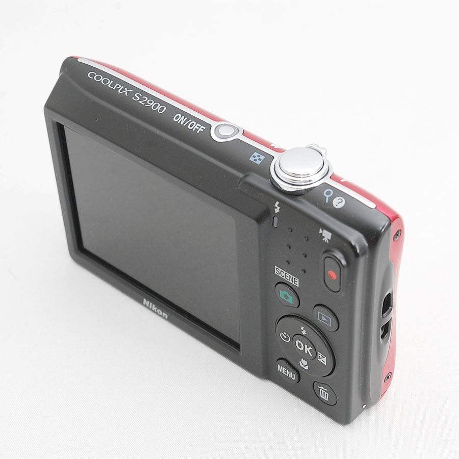 ニコン Nikon COOLPIX S2900 レッド 2005万画素 光学5倍ズーム搭載