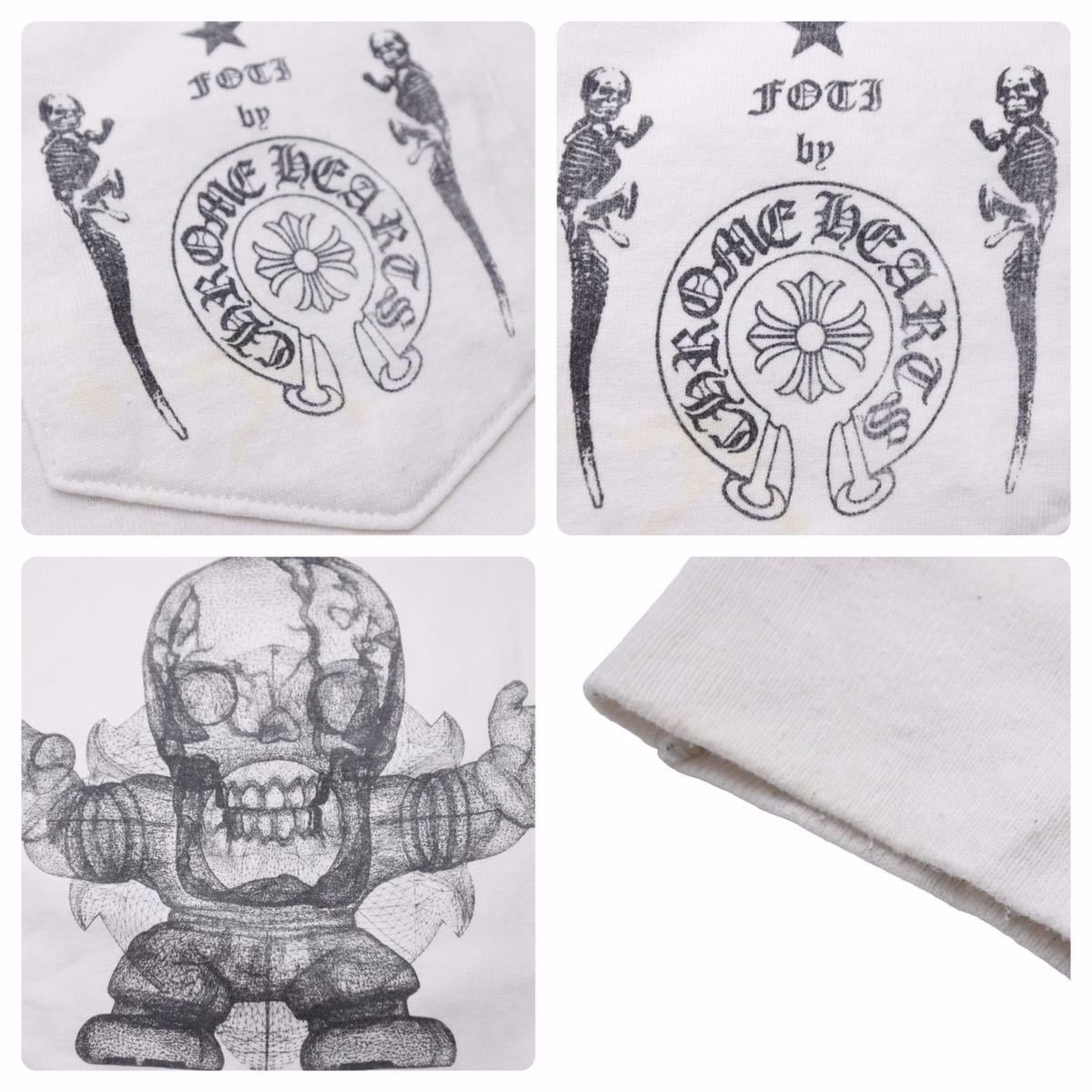 CHROME HEARTS クロムハーツ JOE FOTI ジョーフォティ LST-Shirt Mサイズ ロンT スカル ポケT 中古 50269 -  メルカリShops