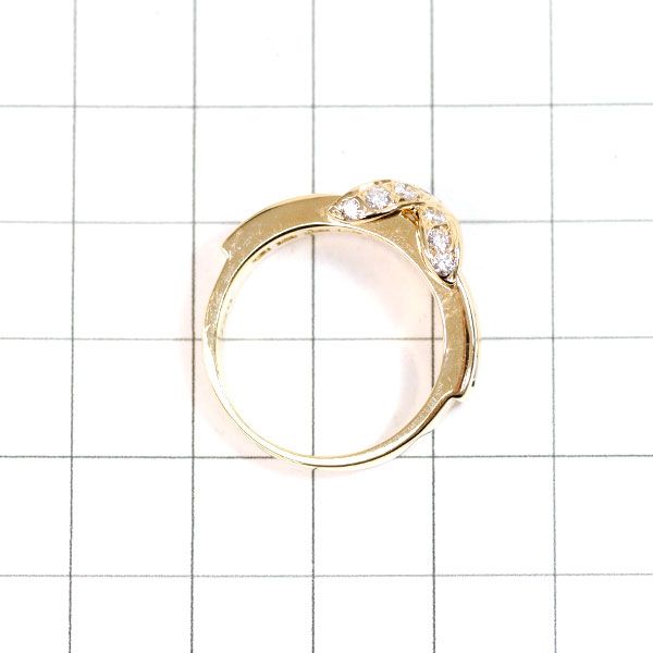 ティファニー K18YG ダイヤモンド サファイア リング シグネチャー