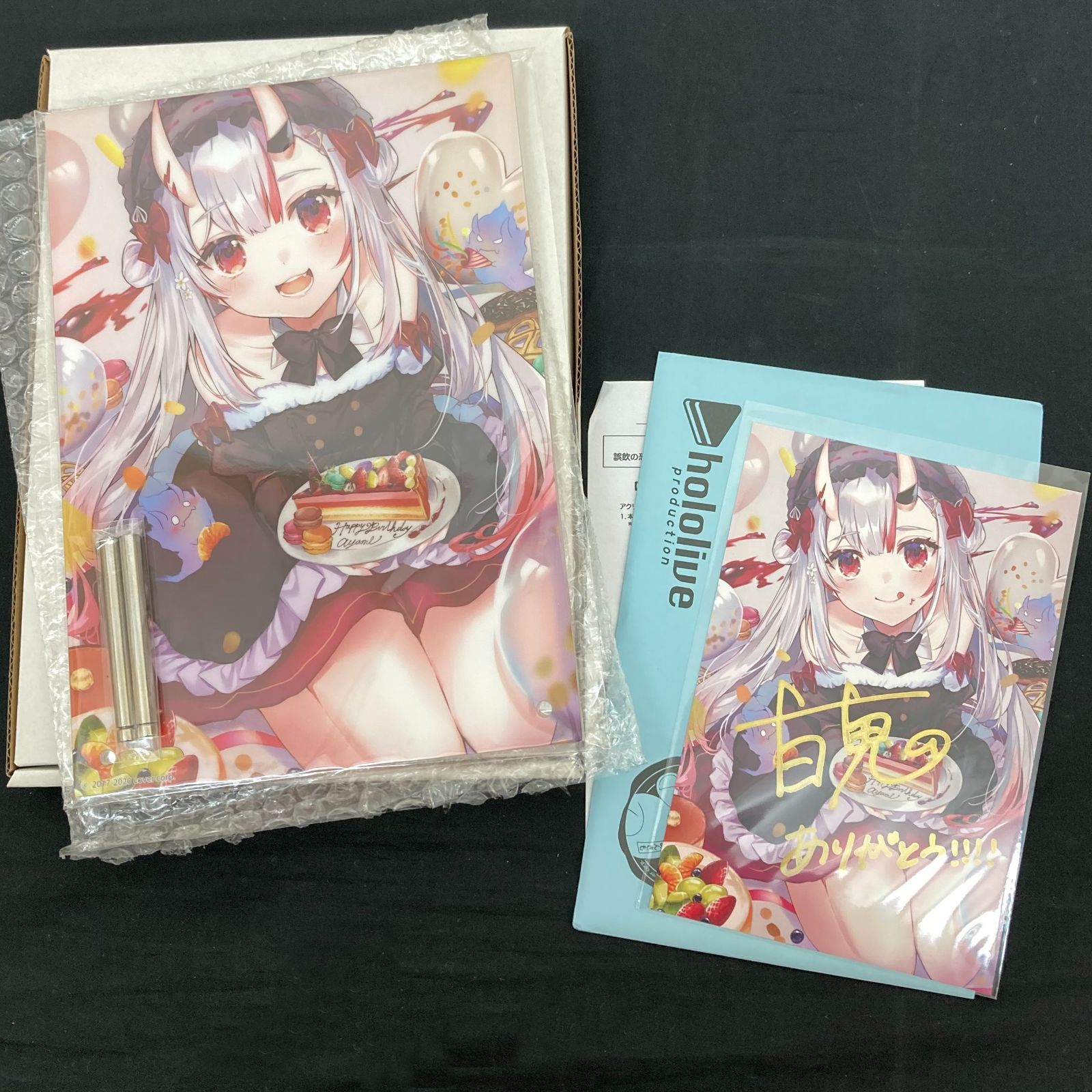 百鬼あやめ 誕生日記念 2020 直筆サイン入りポストカード 百鬼あやめサイン