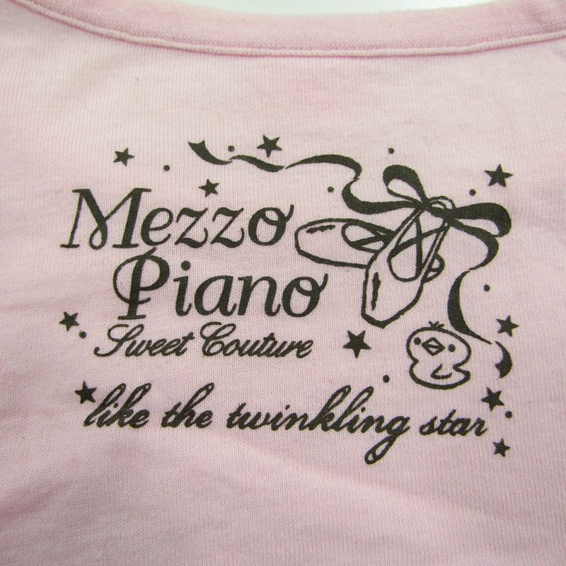 メゾピアノ Lサイズ Tシャツ 中古 メゾピアノ 長袖Tシャツ グラフィックT キッズ 女の子用 L(160)サイズ